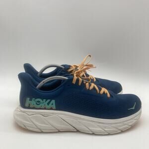 Hoka One One Navy and White Running Shoes